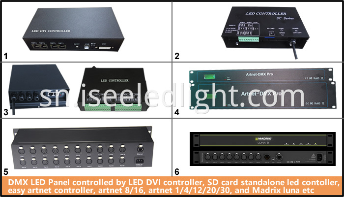 DMX 512controller for the DMX LED Panel Light